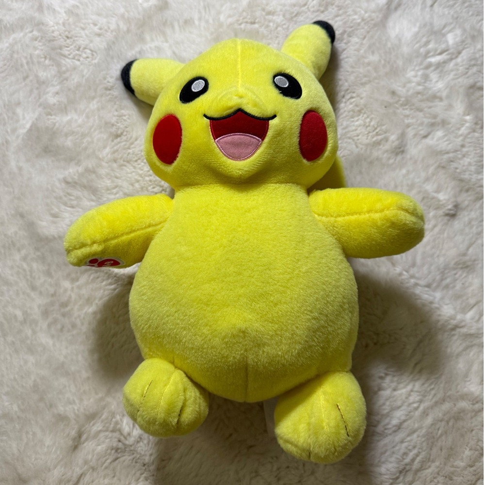 Build-A-Bear Pikachu Plush 15" Yellow Pokemon Stuffed Animal Toy Nintendo